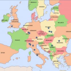 Locations of the Schools across europe
