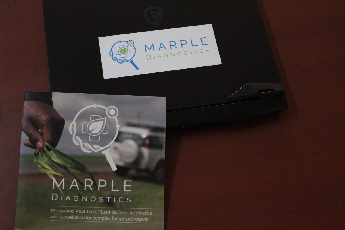 A booklet with Marple logo