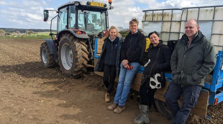 Becca, Darryl, Maria, and David at Church Farm